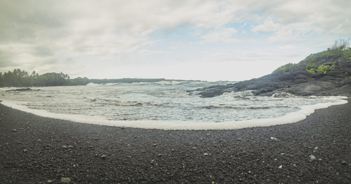 Punaluu Black Sand Beach Hawaii