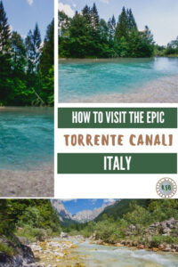 One for the nature lovers. Don't plan a trip to Italy without a visit to the mesmerizing turquoise pond in the Torrente Canali.