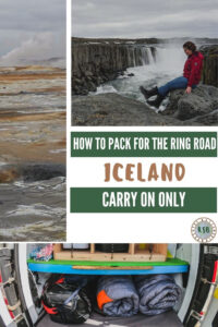 A practical guide on how to pack for the ring road in Iceland with just carry on luggage only. Here are the essentials you need.