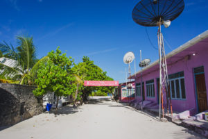 Dhigurah island in the Maldives