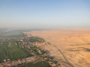 hot air balloon ride in Luxor