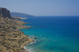 Red sand beach in Crete