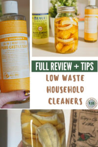 Reduce your plastic use with this guide on low waste household cleaners. Here's some alternatives for everything from floor cleaner to dog shampoo!