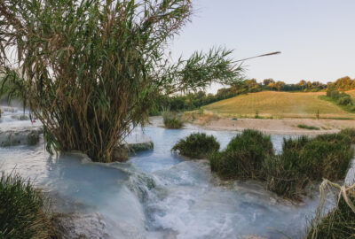 Saturnia hot springs in Tuscany