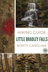 The Katie Show Blog's practical guide on how to hike to Little Bradley Falls in Saluda, NC with everything you need to know to prepare for your adventure.